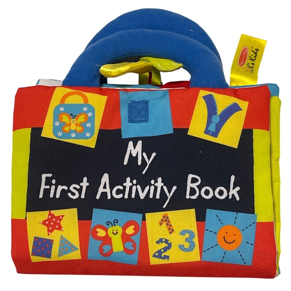 Melissa & Doug Activity Book Unisex OS Multicolor Fabric My First Soft Toy Learn